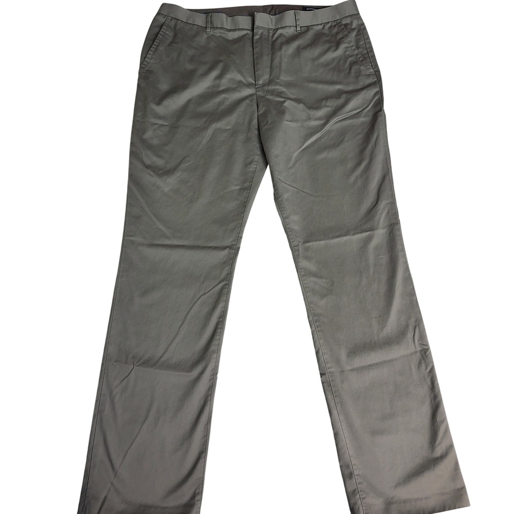 Bonobos Friday Mens Straight Leg Chino Pants Slacks Gray 100% Cotton 40x36